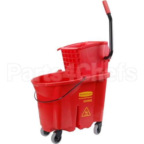 RBMDFG758888RED Compatible Rubbermaid Bucket, Mop, W/Wringer, Red
