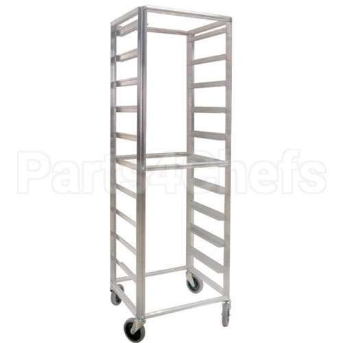 RK69-10 Compatible Lockwood Cart, Rack, 69"H, 20 Adj Runners