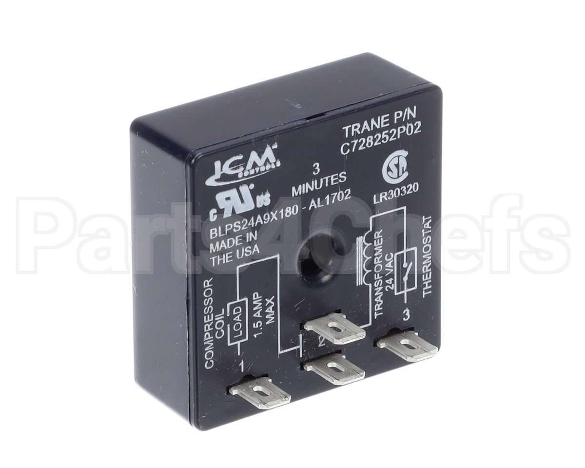 RLY01634 Trane Relay; Time Delay, Sp, 3 Min, .5 Amp, 24