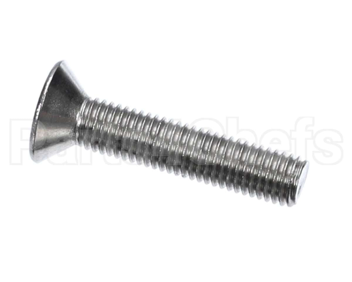 S018 Edlund Screw, 1/4-28 X 1 1/4 Ss Fh So