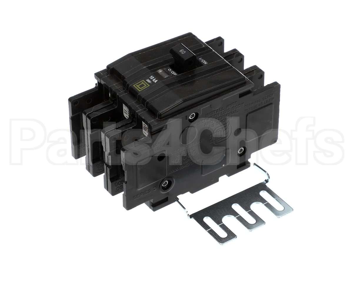 S1-02441147000 York Circuit Breaker, 3 Pole,60A,240V