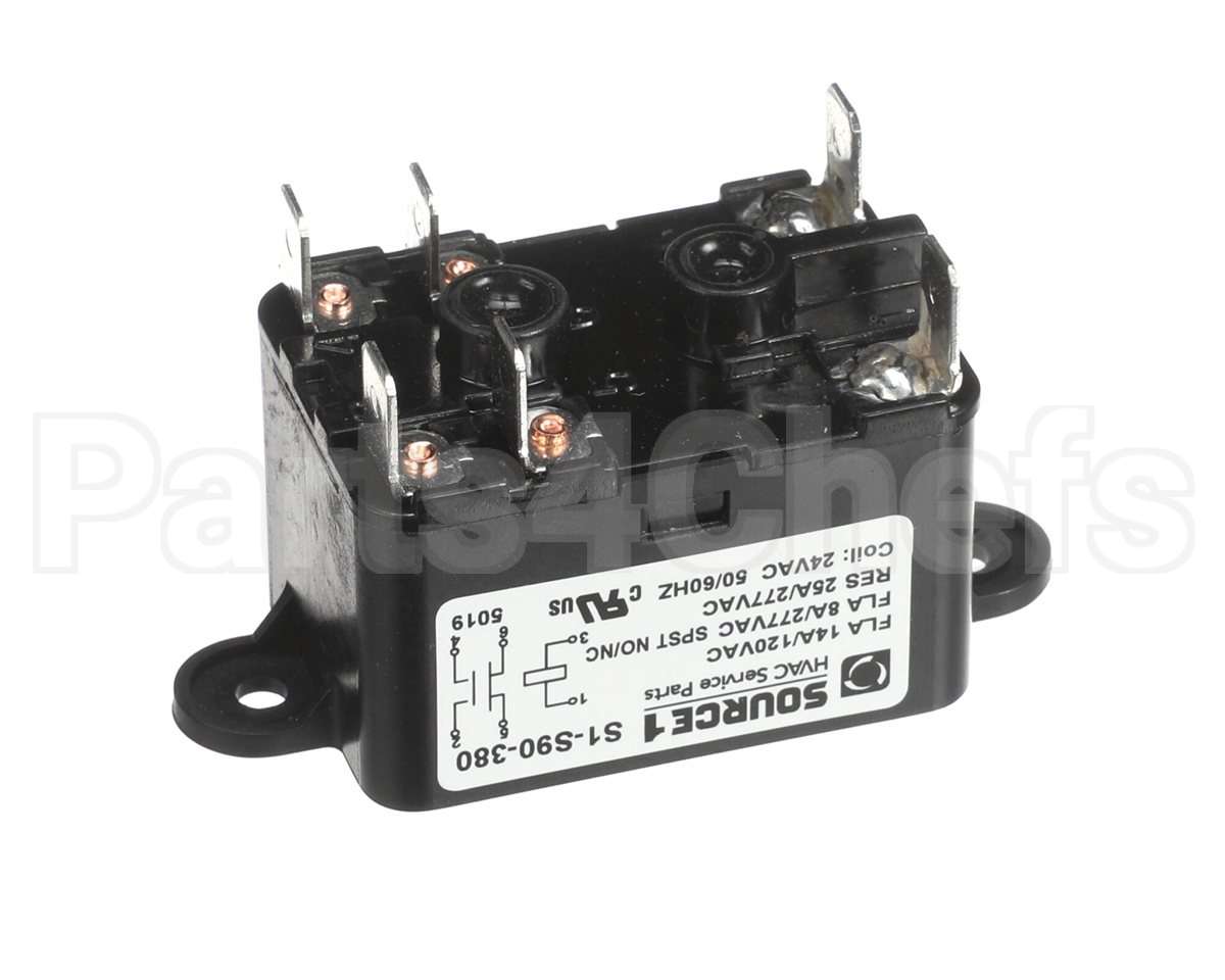 S1-S90-380 York Relay,Fan,24V Coil,50-60Hz,Spst-No/Nc