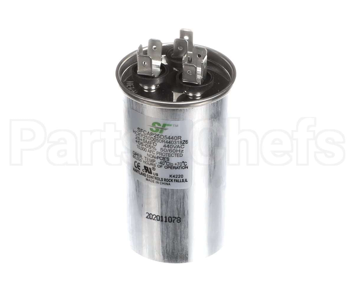 SFCAP25D5440R Trane Capacitor; 25+5Mfd 370/440V Round Run Ca