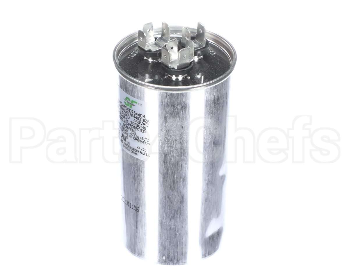 SFCAP60D75440R Trane Capacitor; 60+7.5Mfd 370/440V Round Run