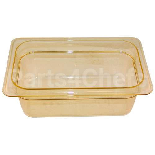 SP-328 Compatible Cambro 1/4 Size Food Pan - Amber High Heat