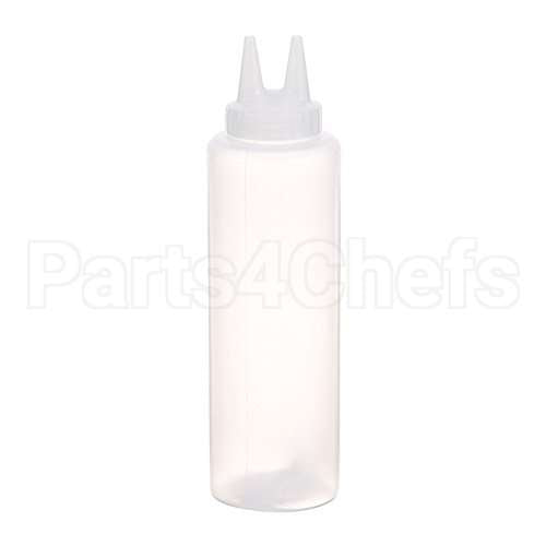 VOL2212-13 Compatible Vollrath Bottle, Squeeze, Twin Tip, 12Oz