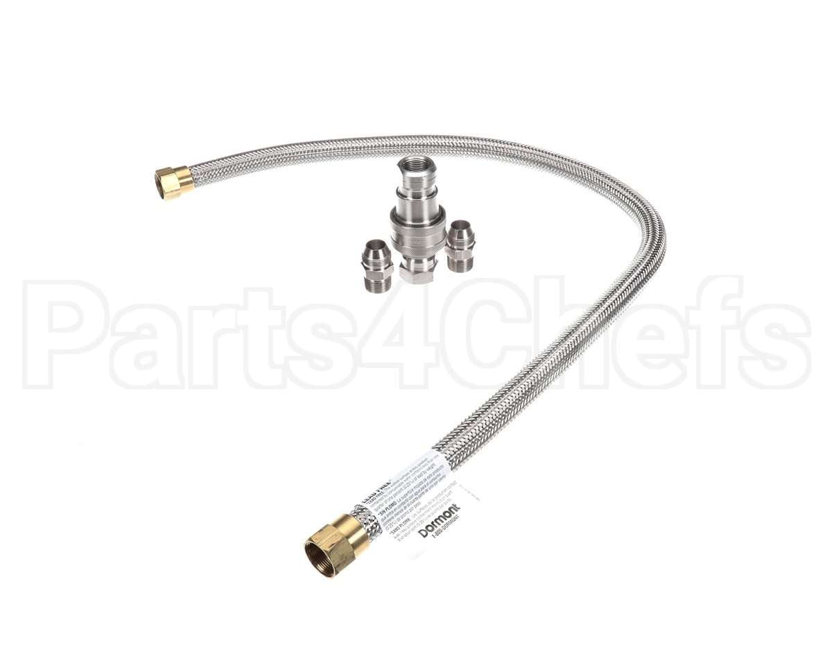 W75B2Q48 Dormont Hi-Psi Water Connector, 3/4 Dia., 48 L,