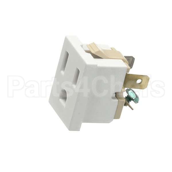 WC-14001 Compatible Curtis Receptacle, Snap-In 125V 15A S