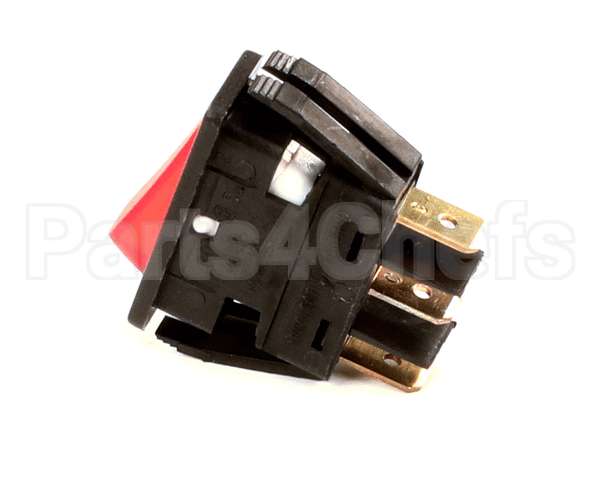 WC-166 Wilbur Curtis Switch, Warmer (Red) 250V Neon