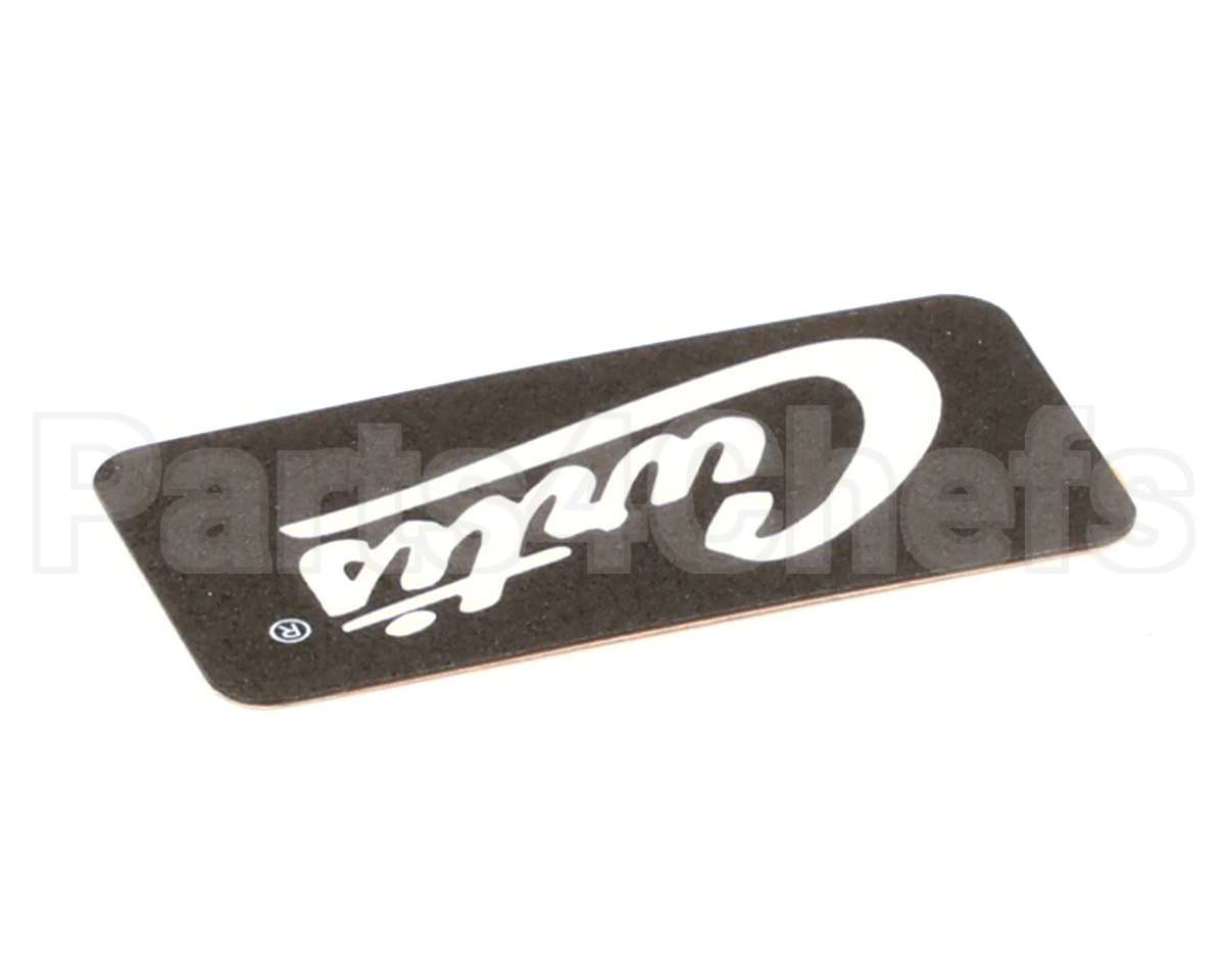 WC-38198 Wilbur Curtis Label, Cover-Up Black W/Curtis