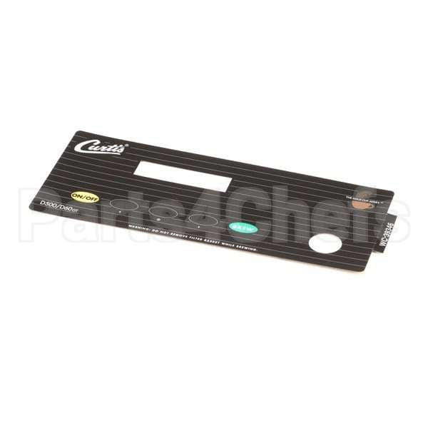WC-39346 Compatible Curtis Label/Overlay, Ucm, D500Gt/H D60Gt