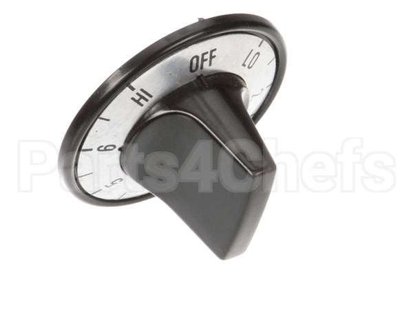 ZHW-10518 Crown Verity Control Knob, Silver, Numbered