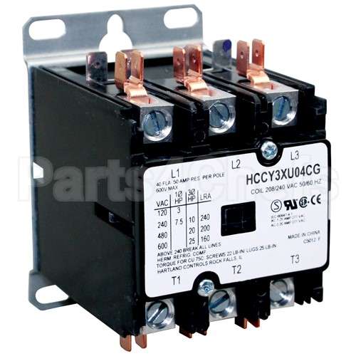 00-411497-000C7 Compatible Vulcan Contactor 3P 40/50A 208/240V