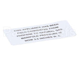 00-421727-00002 Vulcan Hart Plate,Propane To Natural Gas