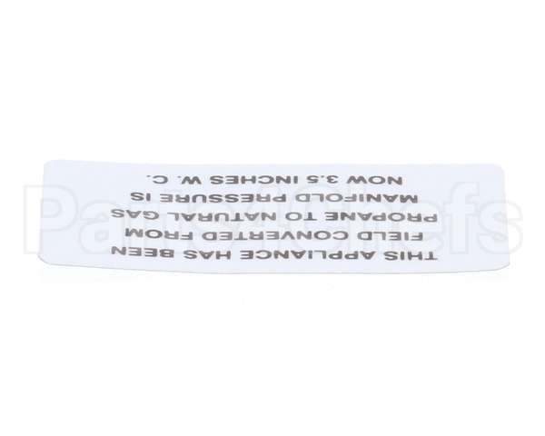 00-421727-00002 Vulcan Hart Plate,Propane To Natural Gas
