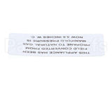 00-421727-00002 Vulcan Hart Plate,Propane To Natural Gas