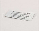 00-421727-00003 Vulcan Hart Plate,Propane To Natural Gas