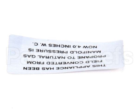 00-421727-00004 Vulcan Hart Plate,Propane To Natural Gas