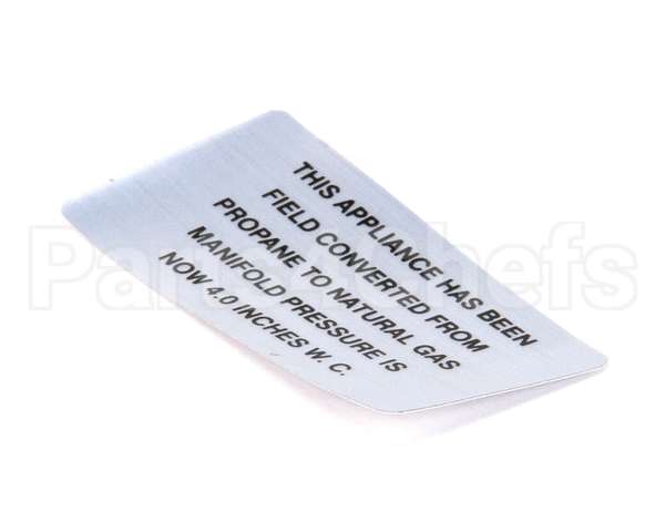 00-421727-00004 Vulcan Hart Plate,Propane To Natural Gas