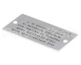 00-421727-00005 Vulcan Hart Plate,Propane To Natural Gas