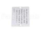 00-421727-00005 Vulcan Hart Plate,Propane To Natural Gas