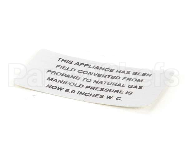 00-421727-00006 Vulcan Hart Plate,Propane To Natural Gas