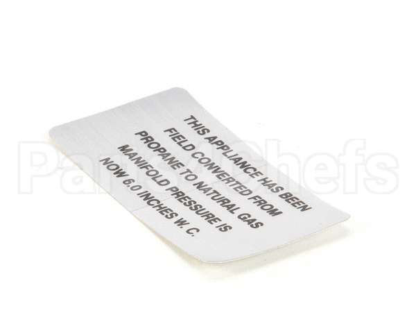 00-421727-00006 Vulcan Hart Plate,Propane To Natural Gas