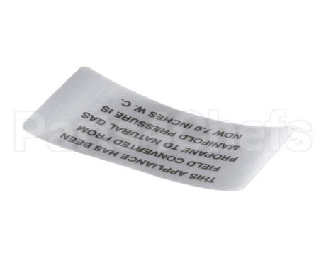 00-421727-00007 Vulcan Hart Plate,Propane To Natural Gas