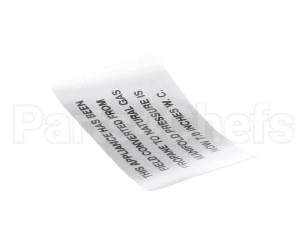 00-421727-00007 Vulcan Hart Plate,Propane To Natural Gas