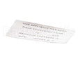 00-421727-00015 Vulcan Hart Label,Conversion (Gas) Blank
