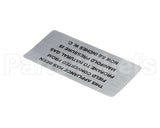 00-421727-00016 Hobart Plate,Propane To Nat Gas (5.0)