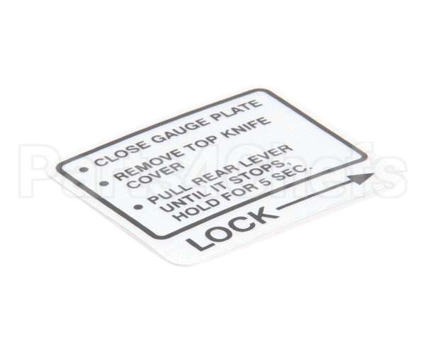 00-437239 Hobart Label,Instruction