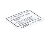 00-437239 Hobart Label,Instruction