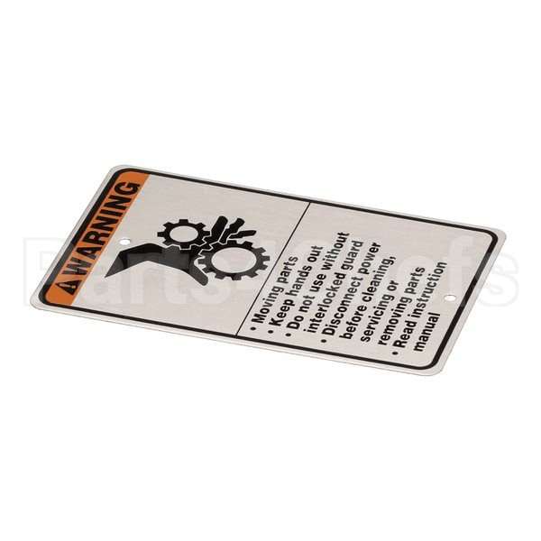 00-438131-00001 Compatible Hobart Plate, Caution