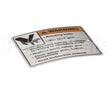00-438131-054-2 Hobart Label,Warning