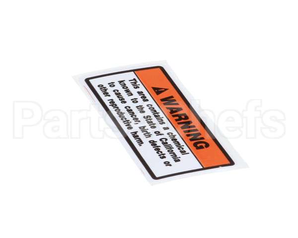 00-438131-061-2 Hobart Label,California Warning