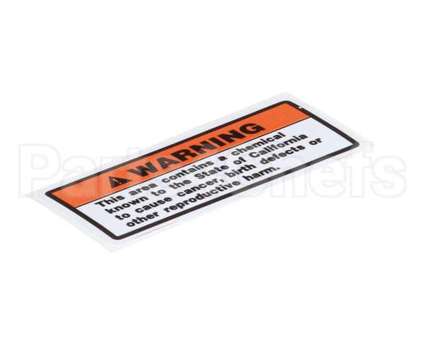 00-438131-061-2 Hobart Label,California Warning
