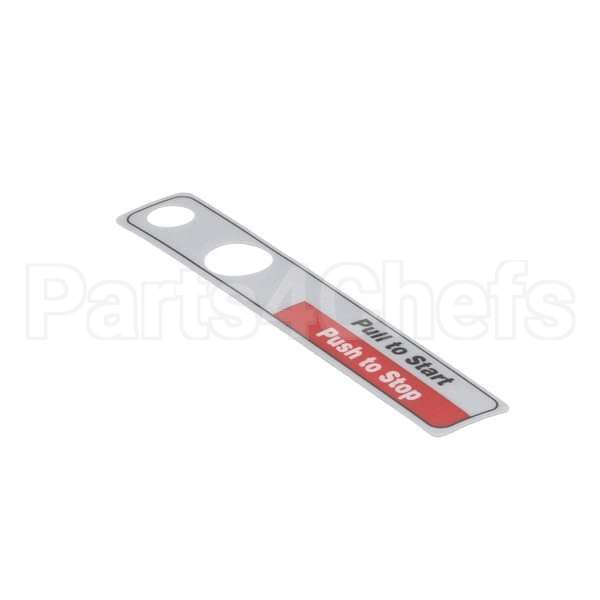 00-477735 Compatible Hobart Label, Start/Stop (Dom)