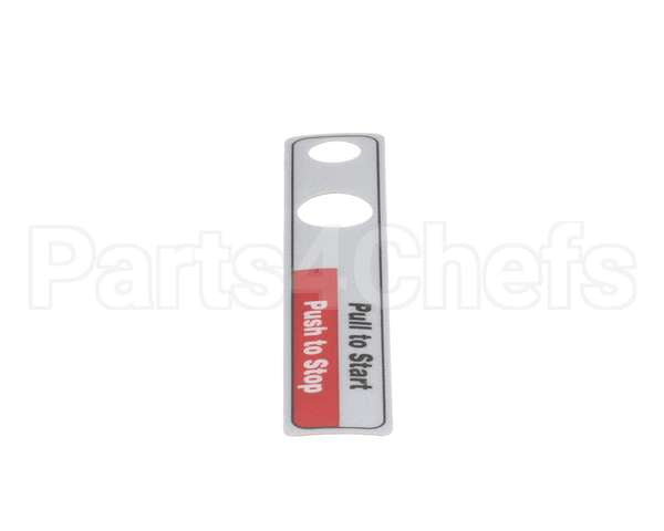 00-477735 Hobart Label,Start/Stop (Dom)