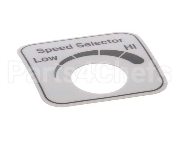 00-478265 Hobart Label,Speed Select (Domestic)