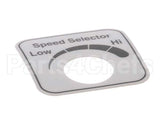 00-478265 Hobart Label,Speed Select (Domestic)