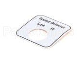 00-478296 Hobart Label,Speed Select (Domestic)