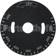 00-498037-0000A Compatible Hobart Plate, Temp Dial, 200-550F
