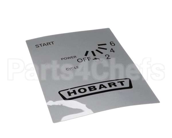 00-811835 Hobart Label,Control Panel Logo