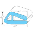 00-831912-00011 Compatible Hobart Door Gasket