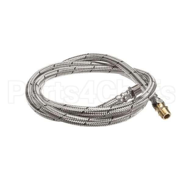 00-893444-00002 Compatible Hobart Hose, Water, Braided, Sst1/2X84