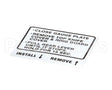00-914681 Hobart Label, Instruction