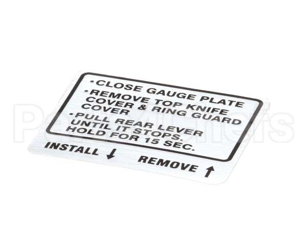 00-914681 Hobart Label, Instruction