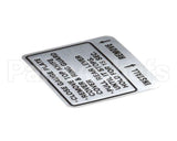 00-914681 Hobart Label, Instruction
