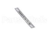 00-916957-00050 Hobart Label, Slicer Lifting Message